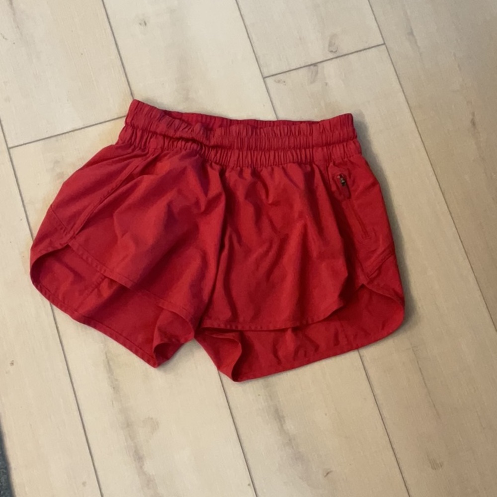 Lululemon Athletica Cherry Red Shorts